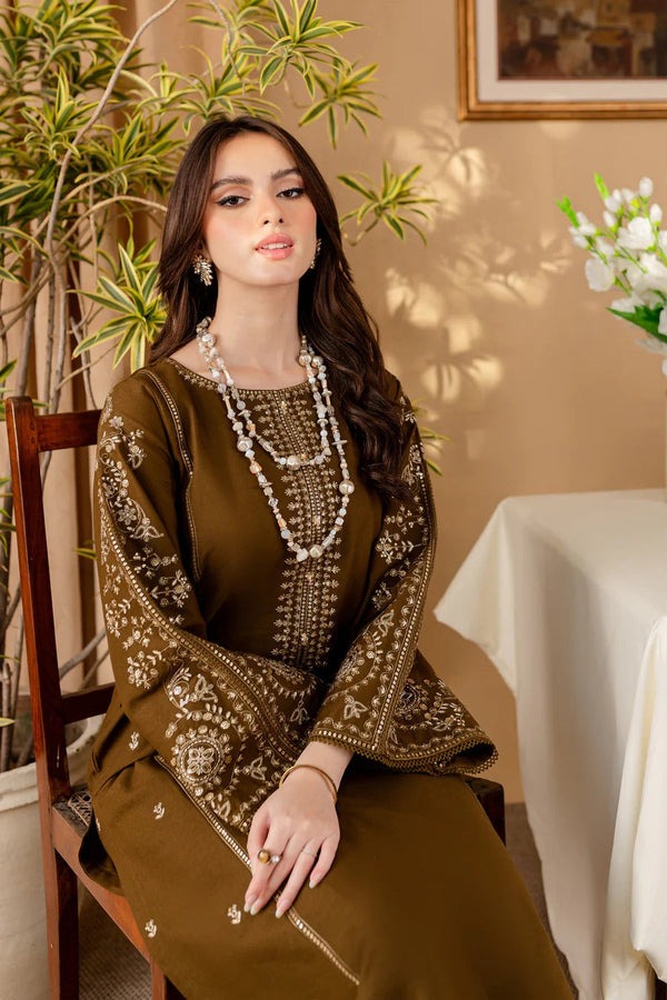 2 Piece Embroidered Lawn Shirt with Dyed Trouser BA 68