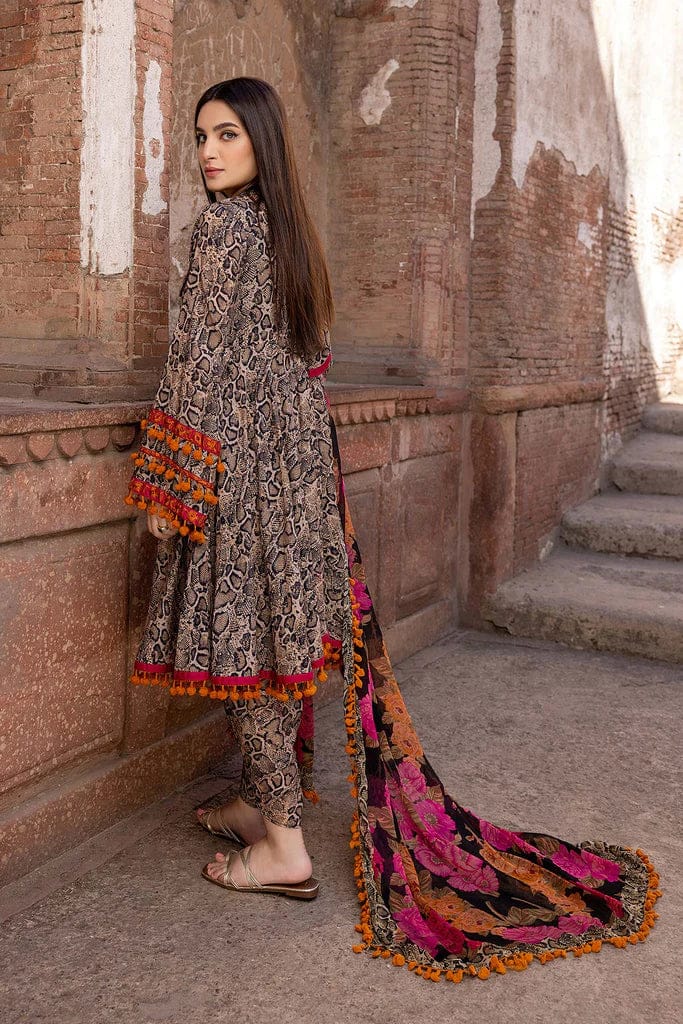 3 piece Digital Printed Lawn Suit with Monar Dupatta MB 112