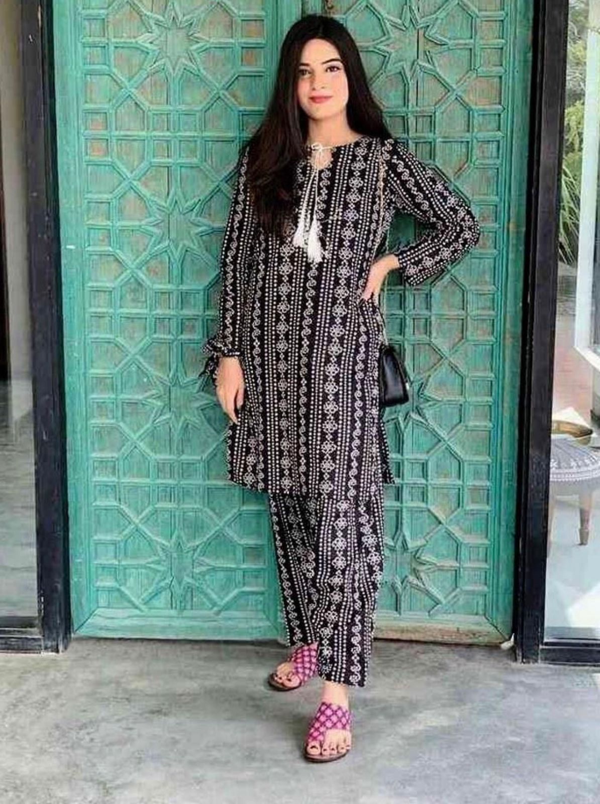 2 Piece Digital Printed Lawn Shirt and trouser BQ 260