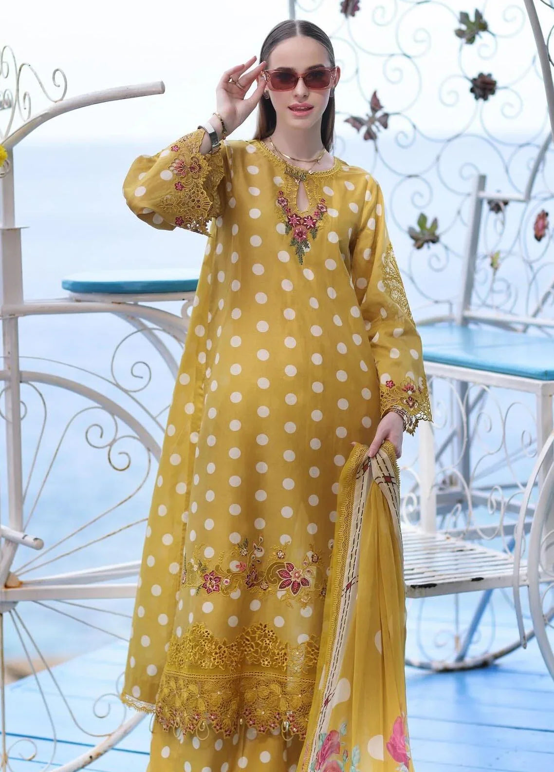 3 Piece Printed Lawn Shirt with Printed Monar Dupatta ZC 95B